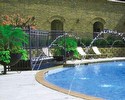Community Pool Fountain